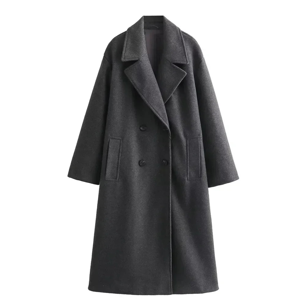 Lune London | Elegant long coat for women - Elegant design - Warm winter coat