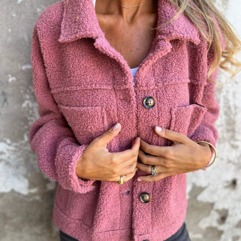 Lune London | Teddy jacket with buttons Soft and Warm Perfect for Autumn and Winter