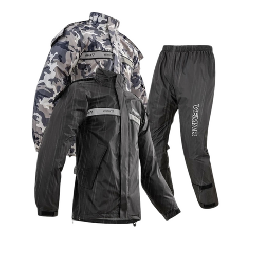 Amarae | Unisex waterproof motorcycle rain suit with hood