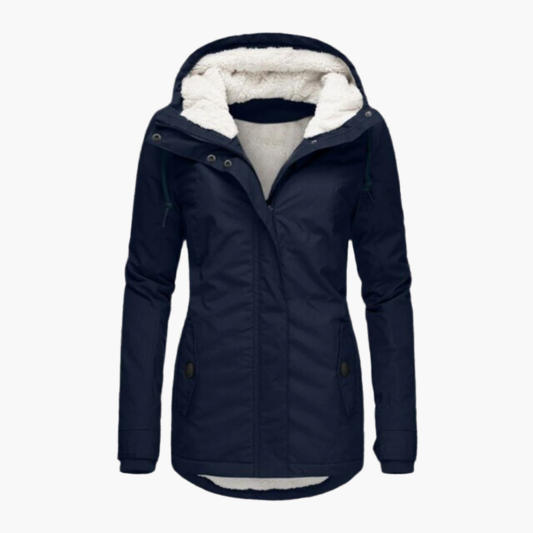 Lune London | Sherpa-Hoodie Winter Jacket - Trendy parka for cold days, tailored fit, perfect everyday companion.