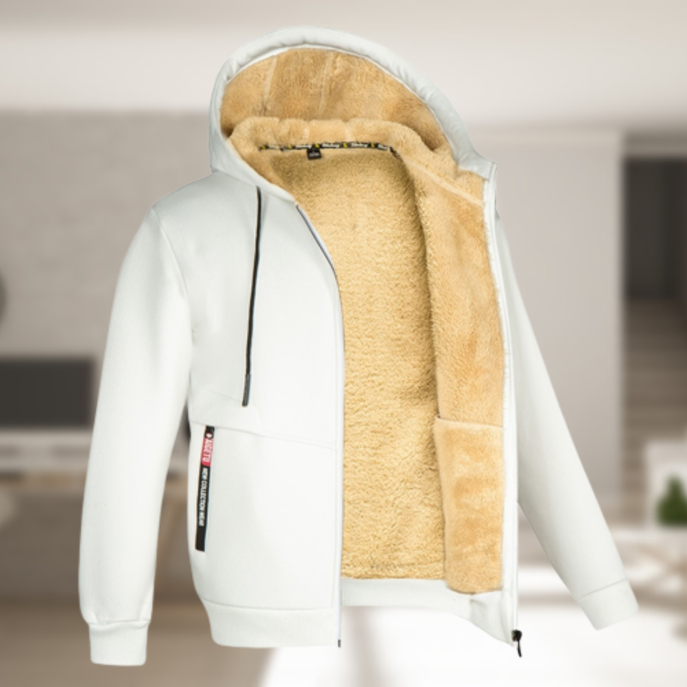 Lune London | Casual Men's Winter Jacket with Hood and Fleece