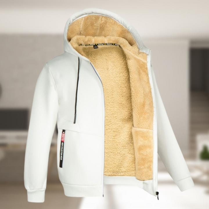 Lune London | Casual Men's Winter Jacket with Hood and Fleece
