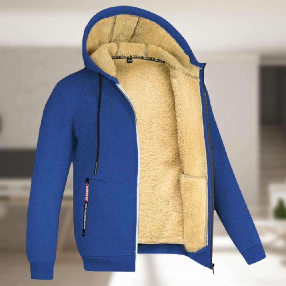 Lune London | Casual Men's Winter Jacket with Hood and Fleece