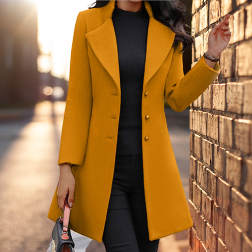 Amarae - Elegant solid long coat
