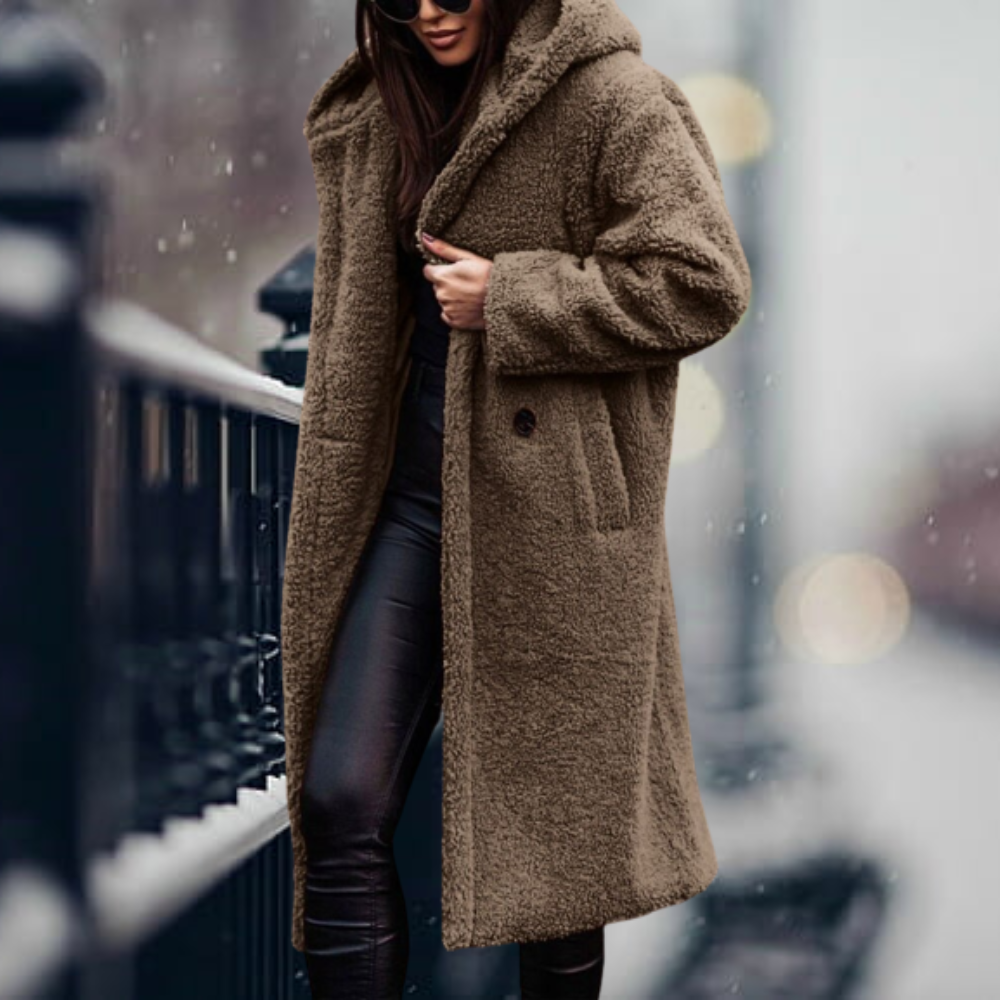 Lune London - The most elegant of elegances Faux Fur Hooded Jacket