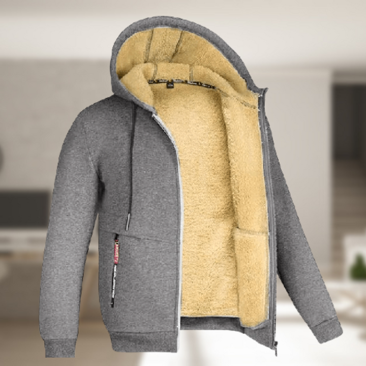 Lune London | Casual Men's Winter Jacket with Hood and Fleece