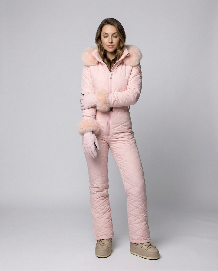 Women’s Winter Snowboard Overall with Zipper & Weather-Resistant Fabric | Lune London