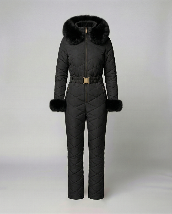 Women’s Winter Snowboard Overall with Zipper & Weather-Resistant Fabric | Lune London