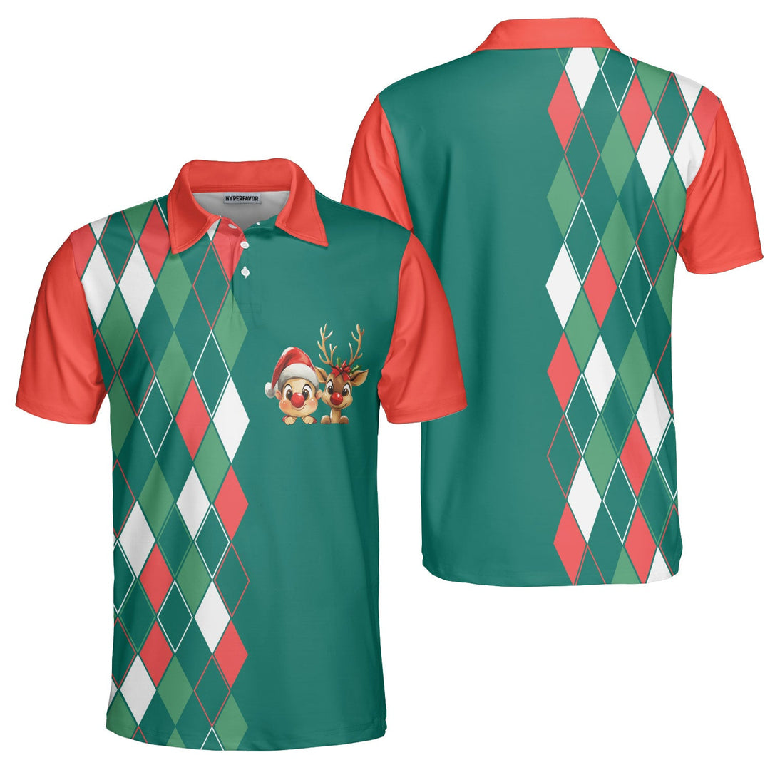 Amarae | Vintage 80s Christmas polo shirt for men