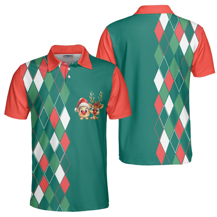 Amarae | Vintage 80s Christmas polo shirt for men