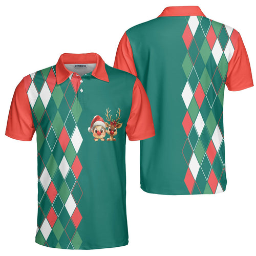 Amarae | Vintage 80s Christmas polo shirt for men
