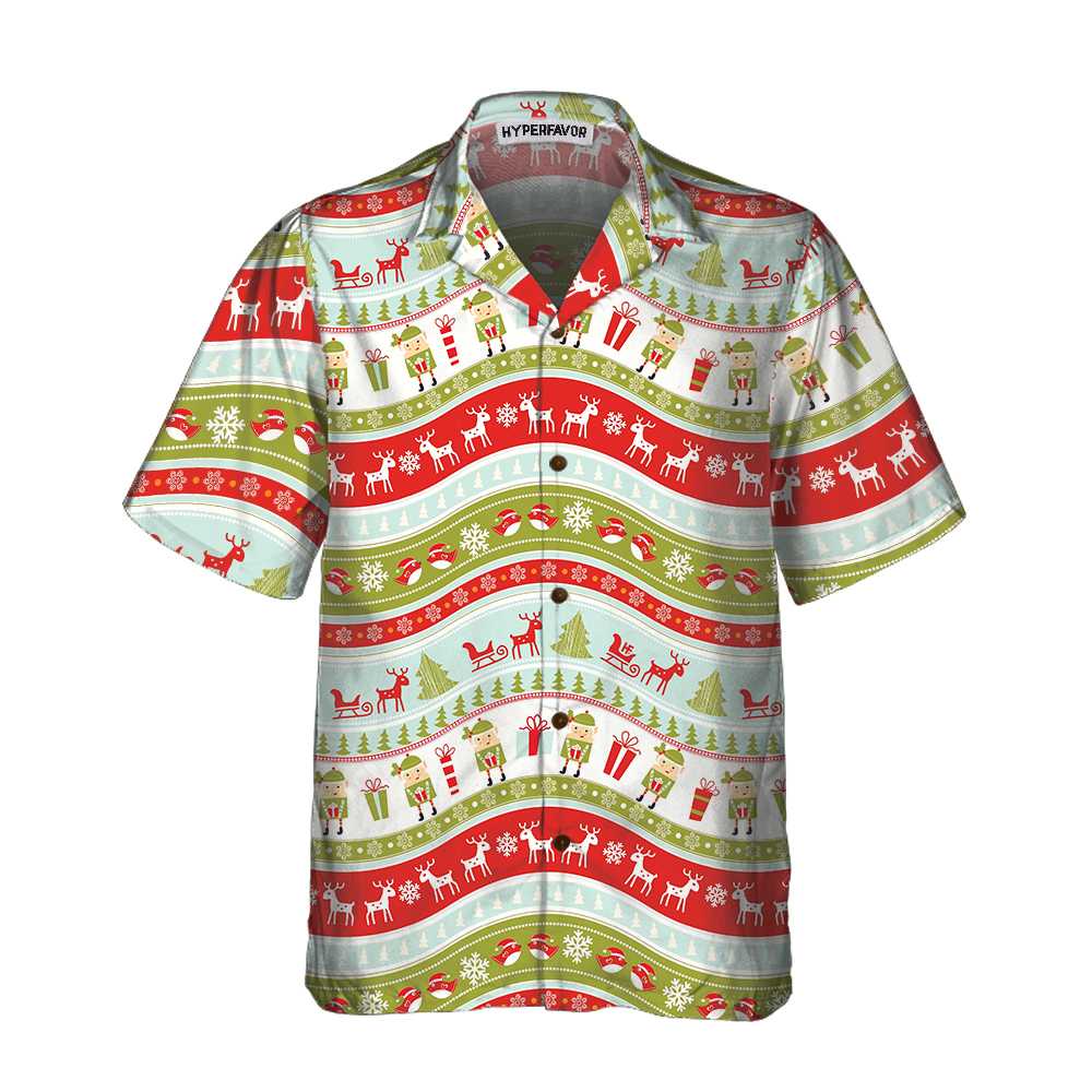 Lune London | Vintage Christmas Hawaiian Shirt, Fun Christmas Shirt, Best Christmas Gift Idea