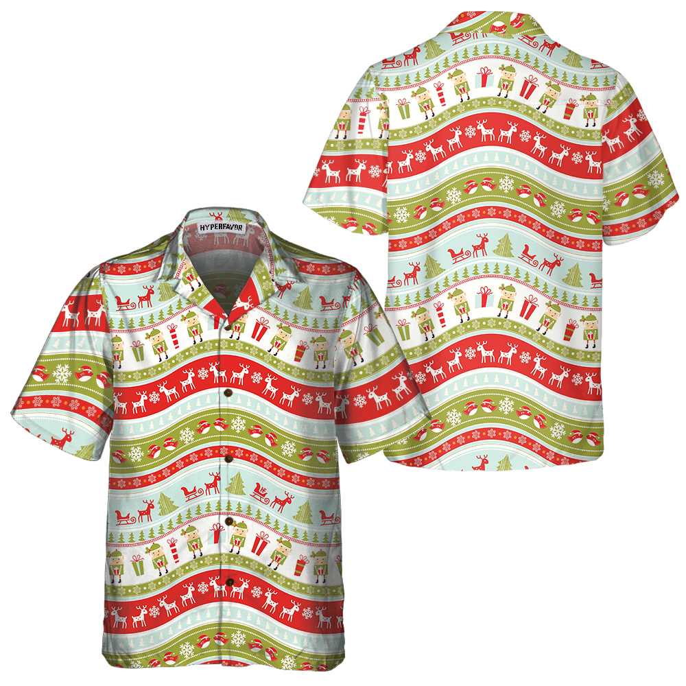 Lune London | Vintage Christmas Hawaiian Shirt, Fun Christmas Shirt, Best Christmas Gift Idea