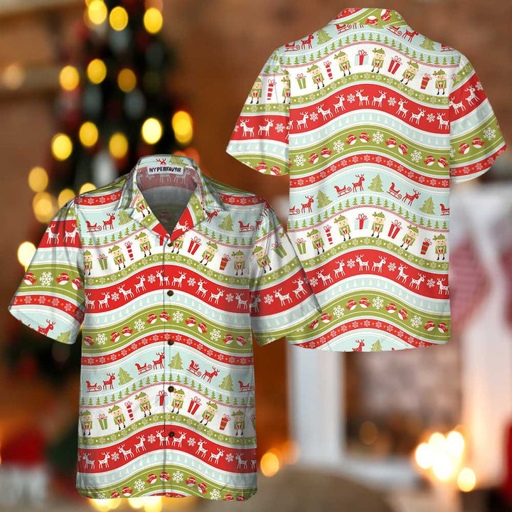Lune London | Vintage Christmas Hawaiian Shirt, Fun Christmas Shirt, Best Christmas Gift Idea