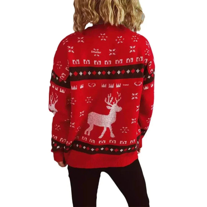 Lune London | Christmas Tree Error - Women's Knit Sweater with Reindeer