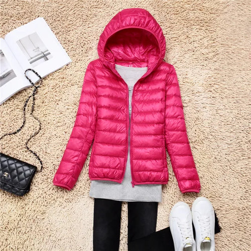 Polina | The new ultralight and compressible down jackets with hood
