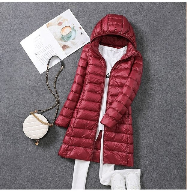 Amarae | Ultra-Light Packable Long Puffer Coat