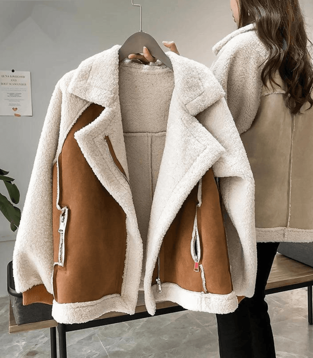 Amarae | soft and cozy women's jacket with faux fur