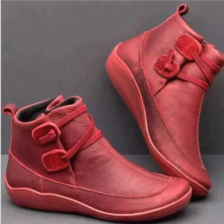 Lune London | Shoes Boots - Leather Mid-Cut - Supportive Fit - Waterproof - Buckle Detail