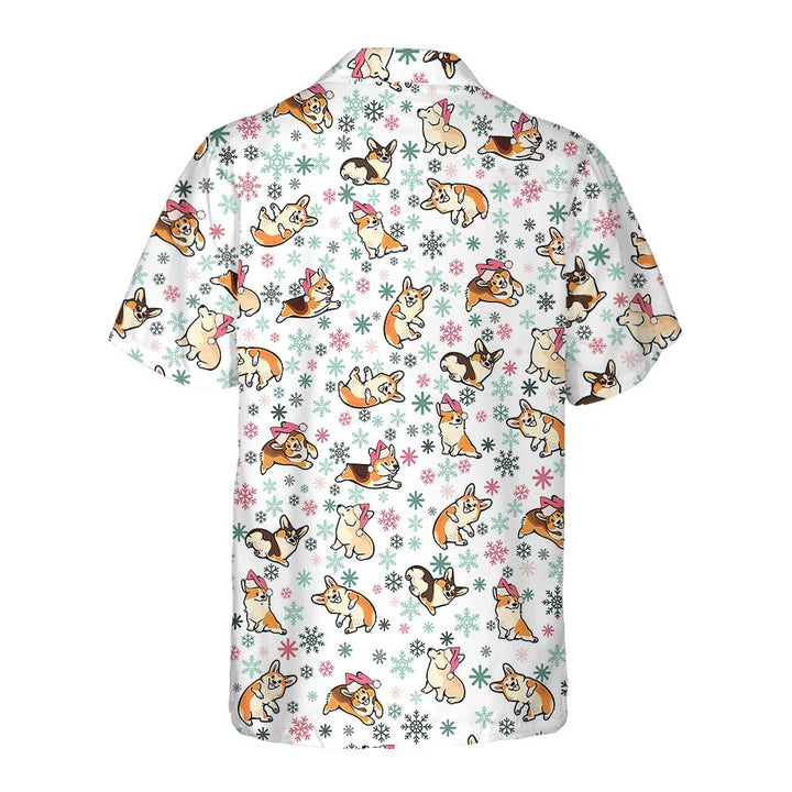 Lune London | Warmer Corgi for a cheerful Hawaiian Christmas shirt, funny Christmas Corgi, best Christmas gift