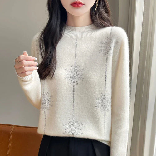 Amarae | Women's sweater - Soft knit sweater with high neck & warm comfort for winter