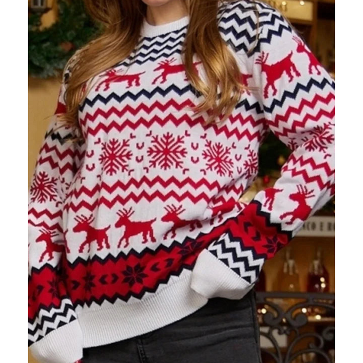 Lune London | Women's Faux Christmas Sweater - Long Sleeves