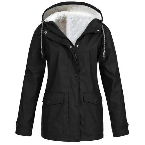 Amarae | Outdoor fleece jacket with hood - Women's jacket