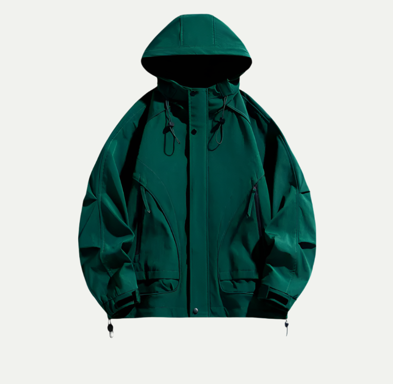Lune London | Waterproof jacket for men - Lightweight with adjustable hood