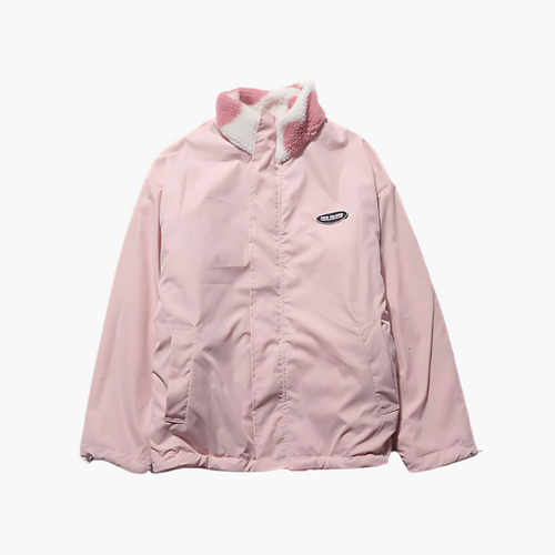 Amarae | Reversible fleece jacket with hearts - Stylish leisure jacket for outside and everyday use