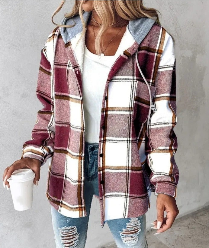 Lune London | Checked Hooded Jacket