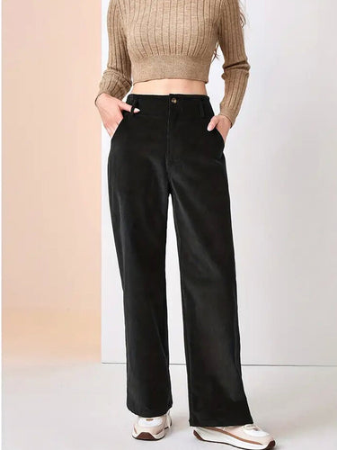 Amarae | Wide corduroy pants for women - Full Length