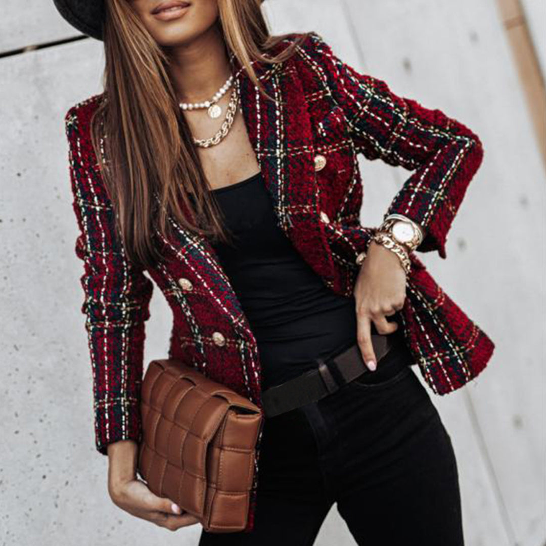 Lune London | Women's Button Down Puffer Blazer Casual