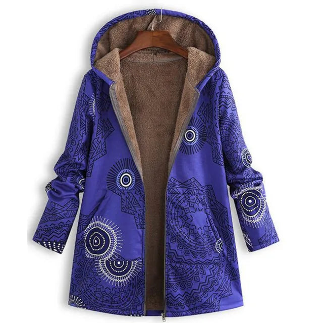 Amarae | Thickening, printed cashmere jacket