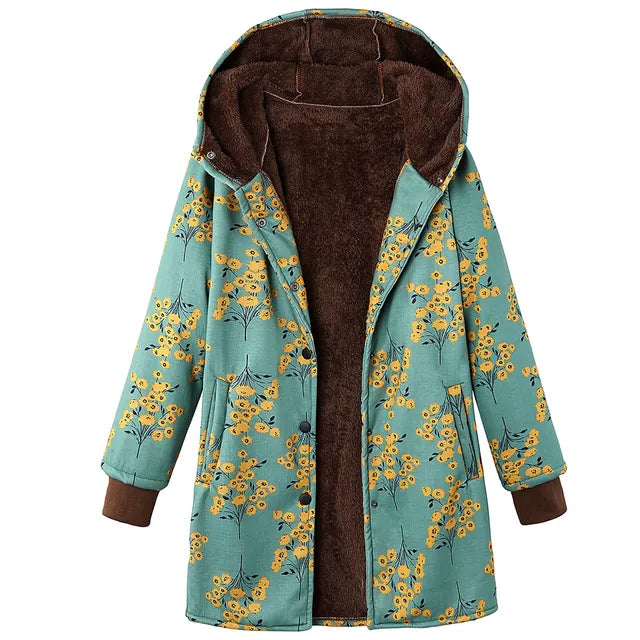 Amarae | Thickening, printed cashmere jacket