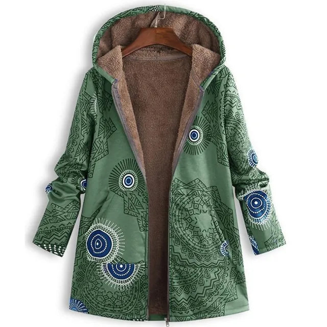 Amarae | Thickening, printed cashmere jacket