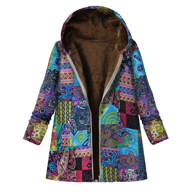 Amarae | Thickening, printed cashmere jacket