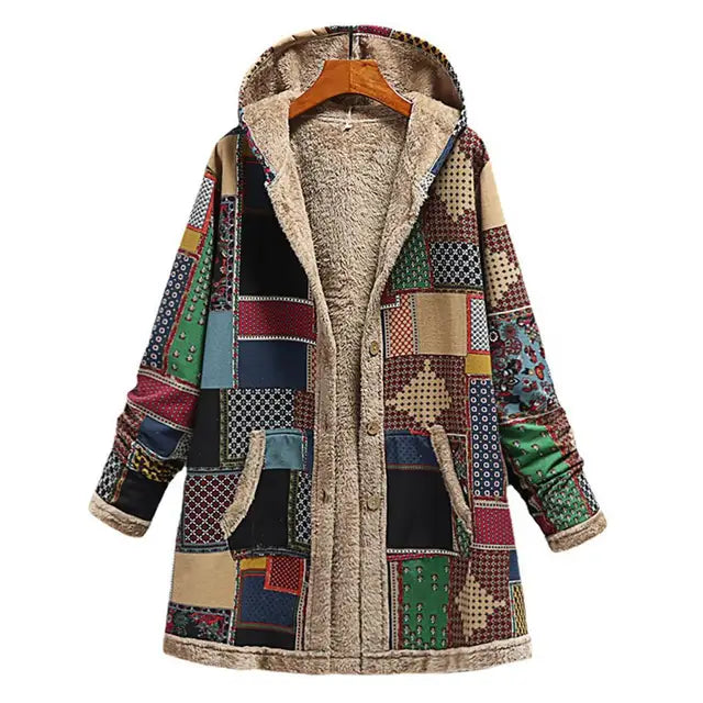 Amarae | Thickening, printed cashmere jacket