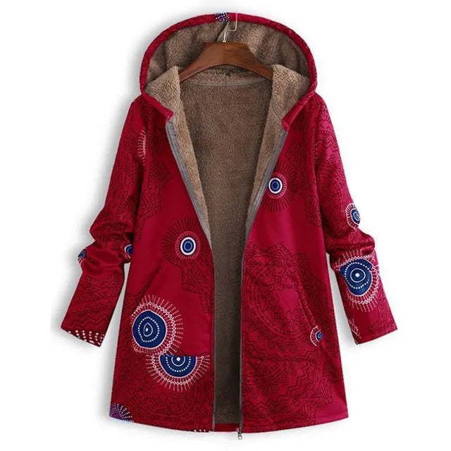 Amarae | Thickening, printed cashmere jacket