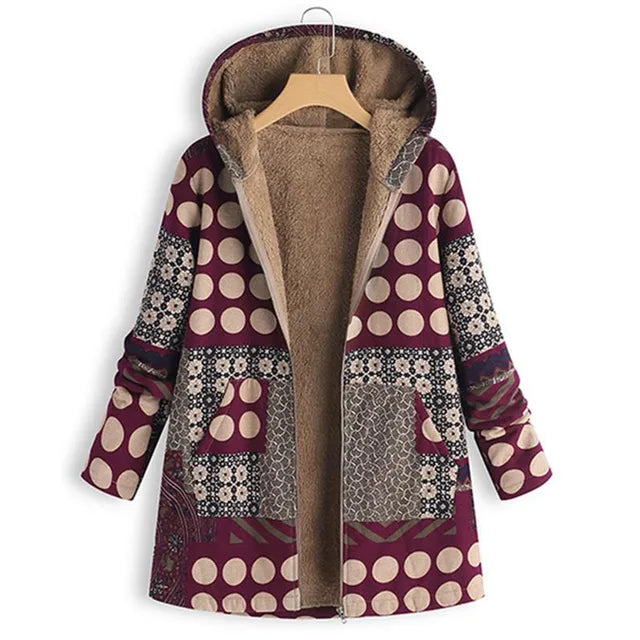 Amarae | Thickening, printed cashmere jacket