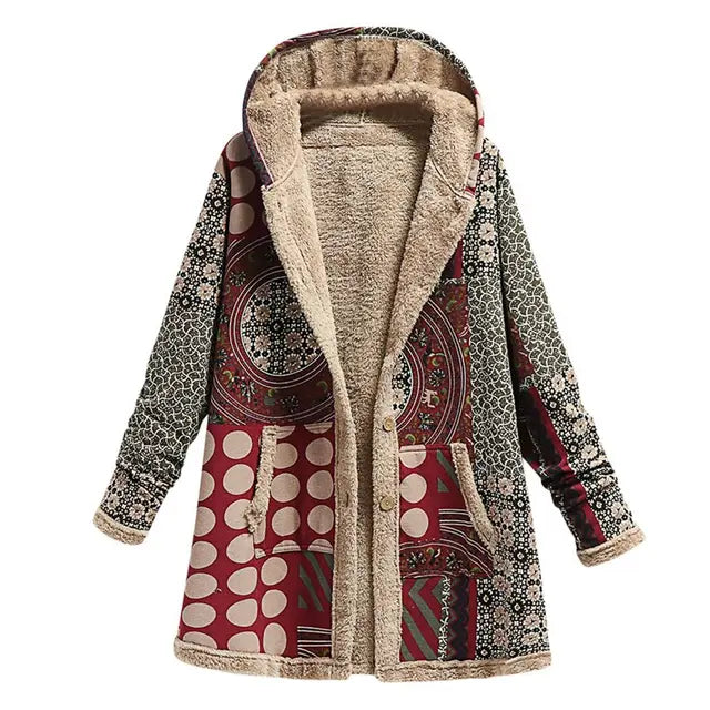 Amarae | Thickening, printed cashmere jacket