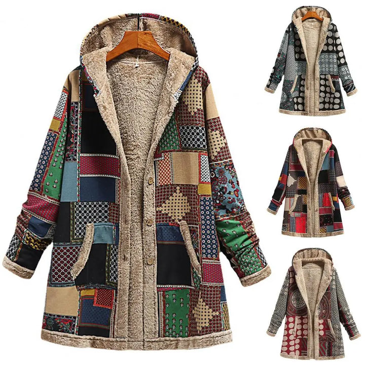 Amarae | Thickening, printed cashmere jacket