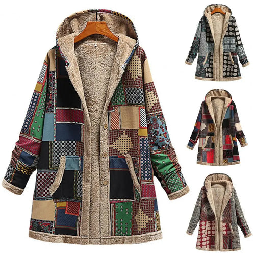 Amarae | Thickening, printed cashmere jacket