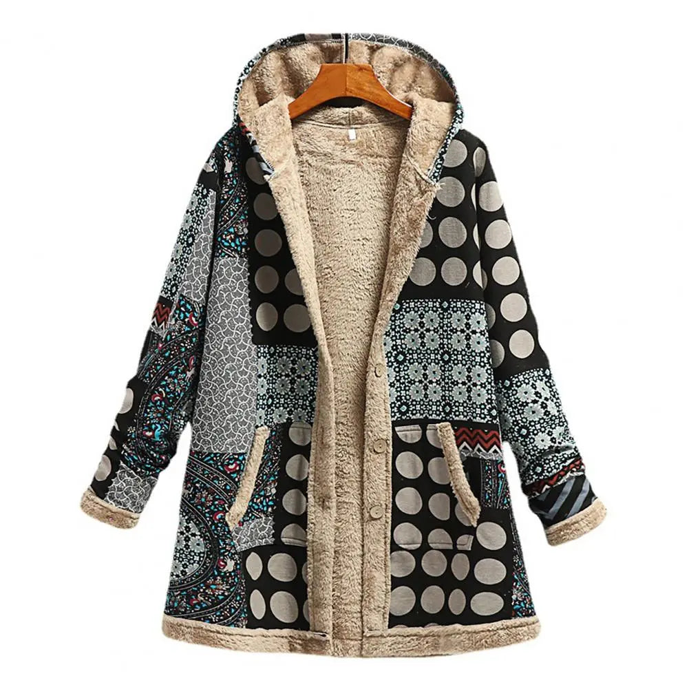 Amarae | Thickening, printed cashmere jacket