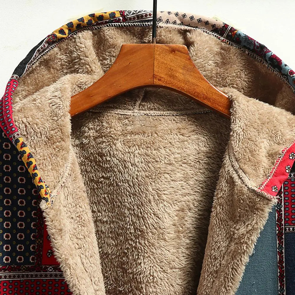 Amarae | Thickening, printed cashmere jacket