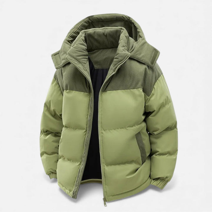Lune London | Winter jacket for men, fleece lined, removable hood - insulated