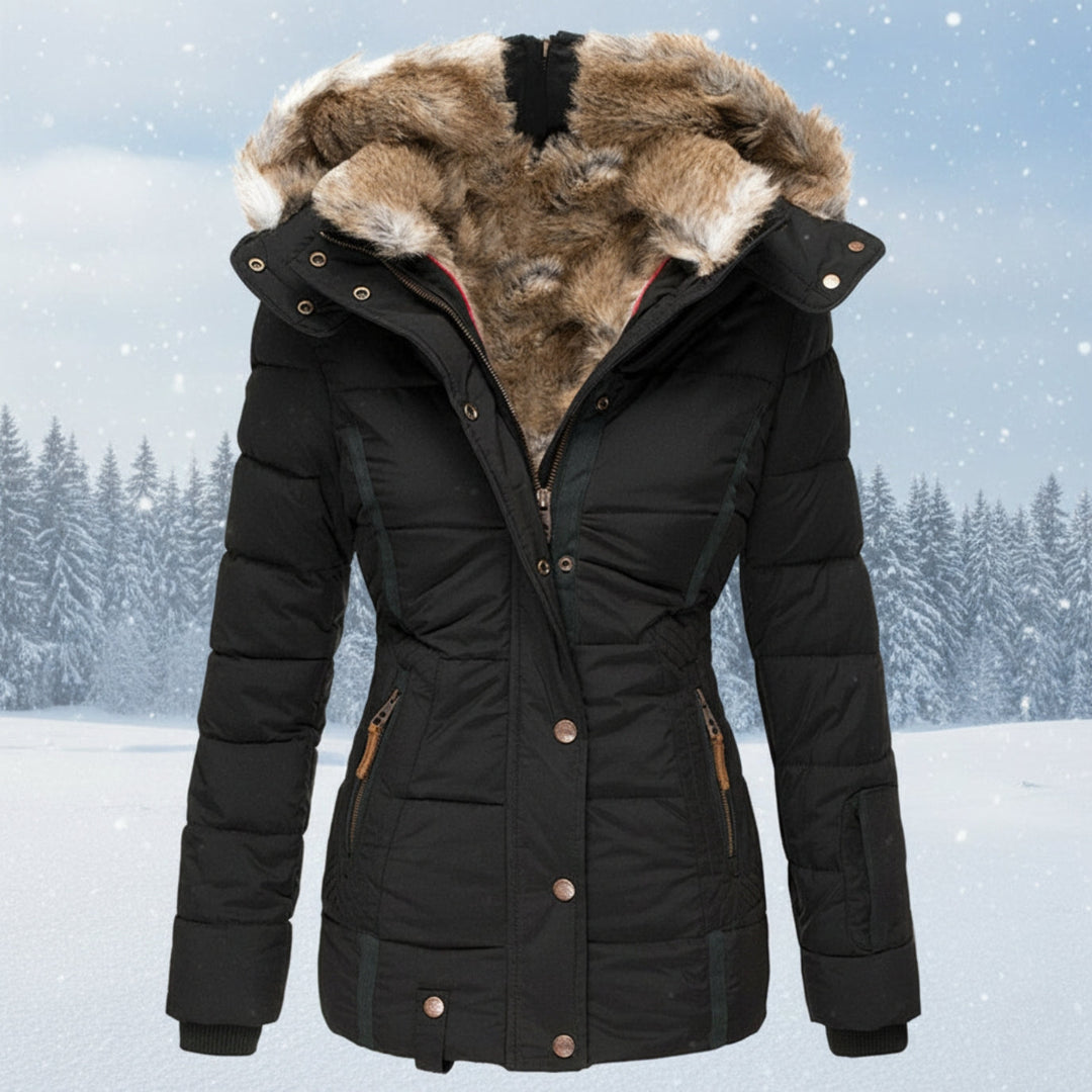 Lune London | Women's Parka - Padded parka with faux fur hood