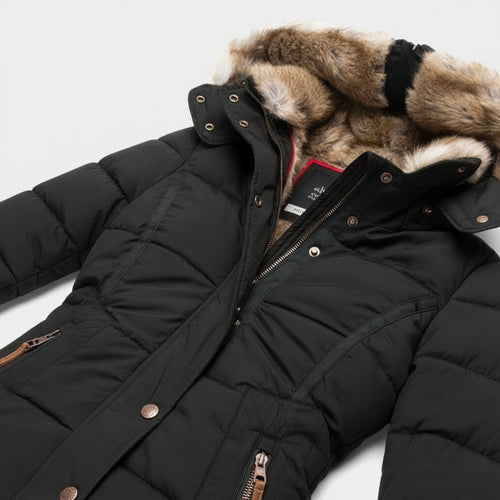 Amarae | Women's Parka - Padded parka with faux fur hood