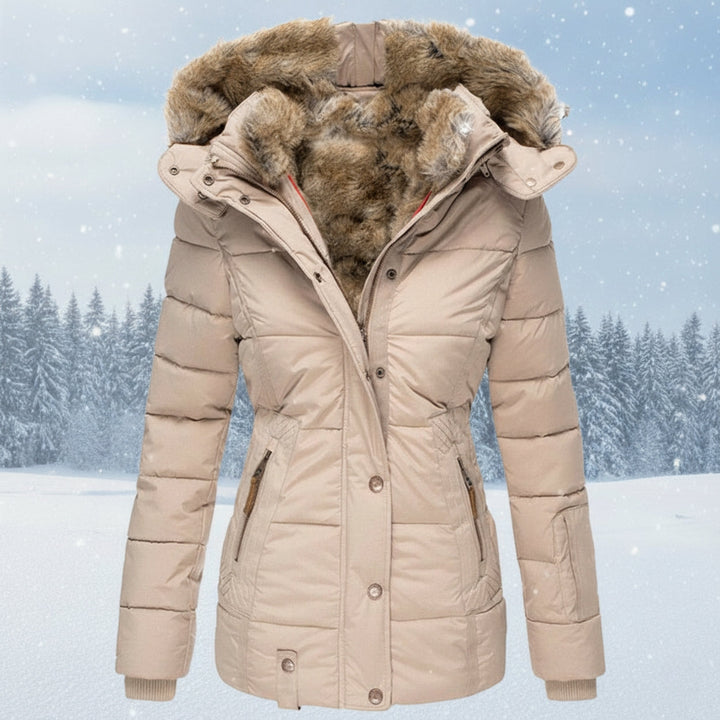 Lune London | Women's Parka - Padded parka with faux fur hood
