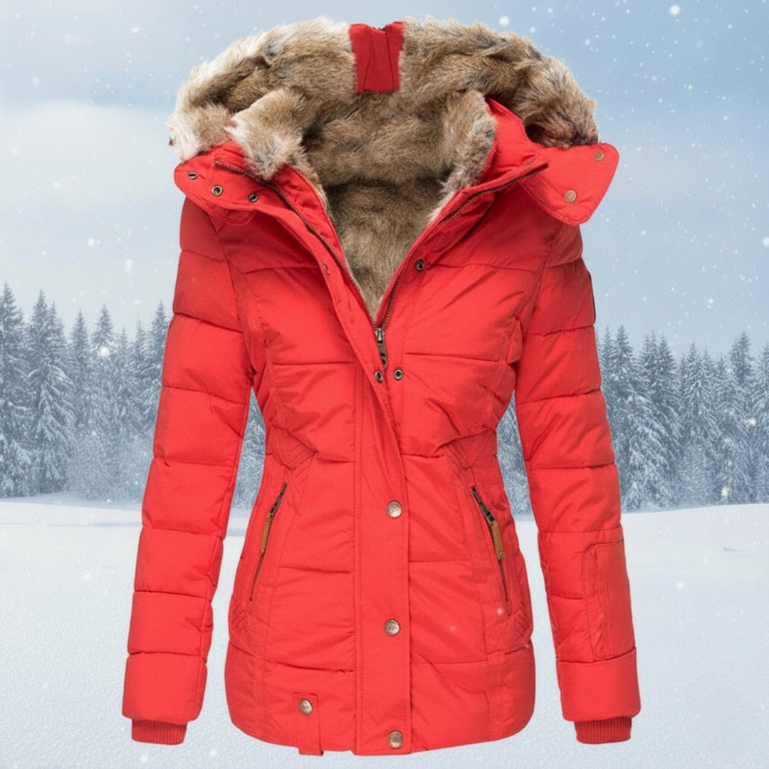 Lune London | Women's Parka - Padded parka with faux fur hood