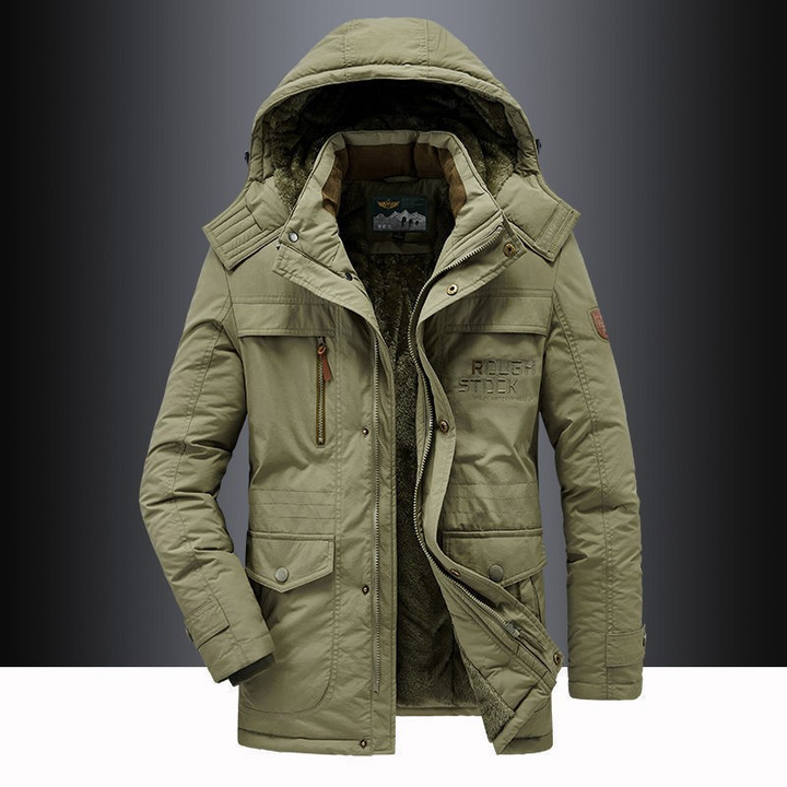 Lune London | Winter Parka Jacket for Men - Water Repellent, Adjustable Hood